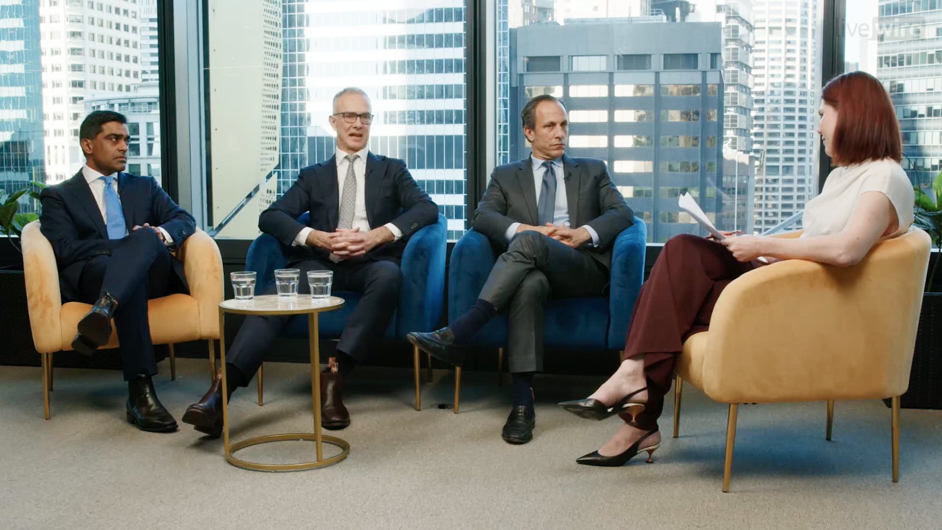 L-R: Daniel Saldanha, Antipodes; Jacob Mitchell, Antipodes; Greg Lippmann, LibreMax Capital