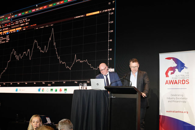Adam Woods and Bill Forde from Evans & Partners