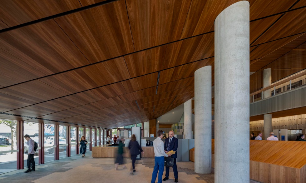 Big River fire-rated timber veneer panels