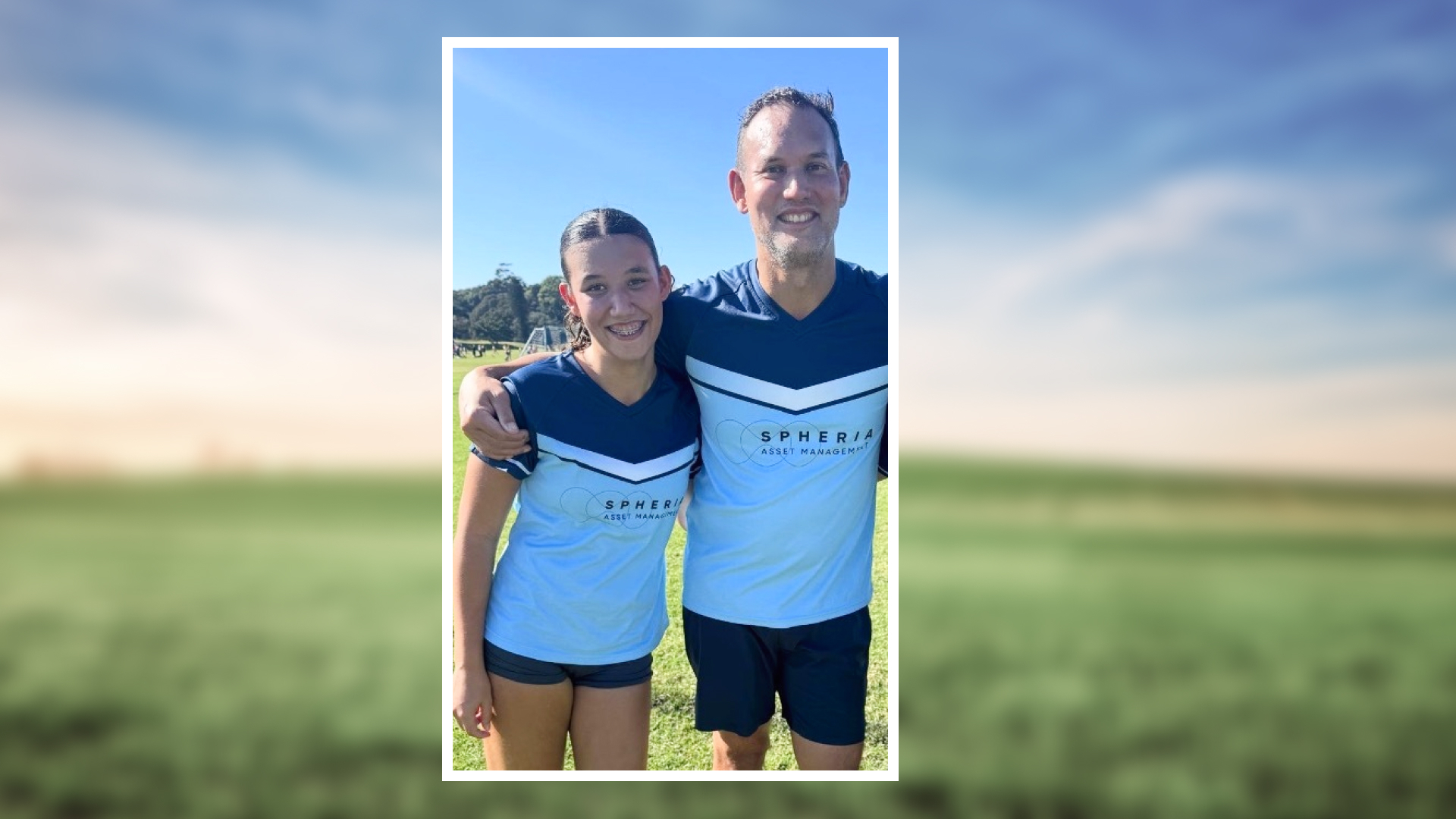 Matthew Booker and his daughter Evie.