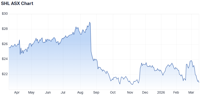 SHL 1-year performance. (Source: Market Index)