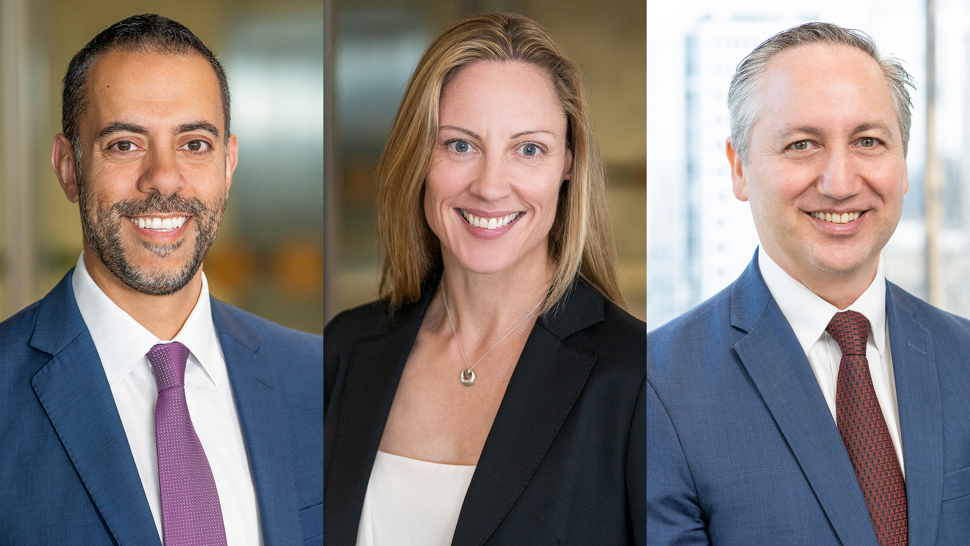 From left: Maroun Younes, Rosie Malcolm, James Abela