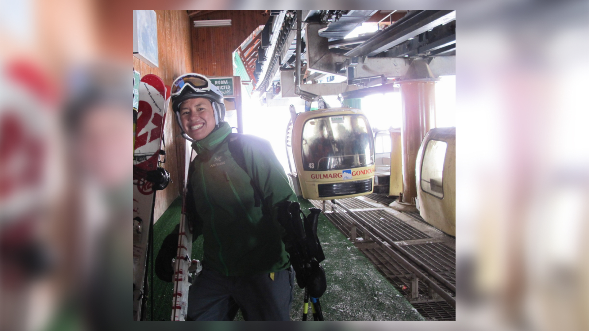 Claudia Kwan in Gulmarg, India