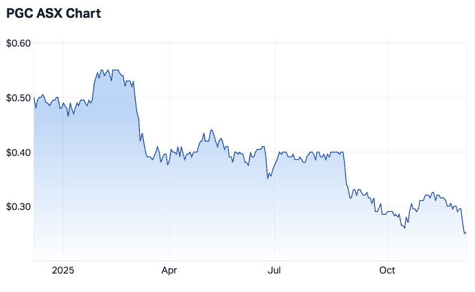 ParagonCare 1-year chart (Source: Market Index)