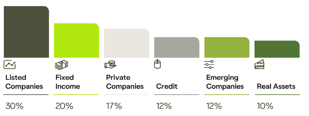 Soul Patts' asset allocation (Source: Soul Patts FY26 Results)