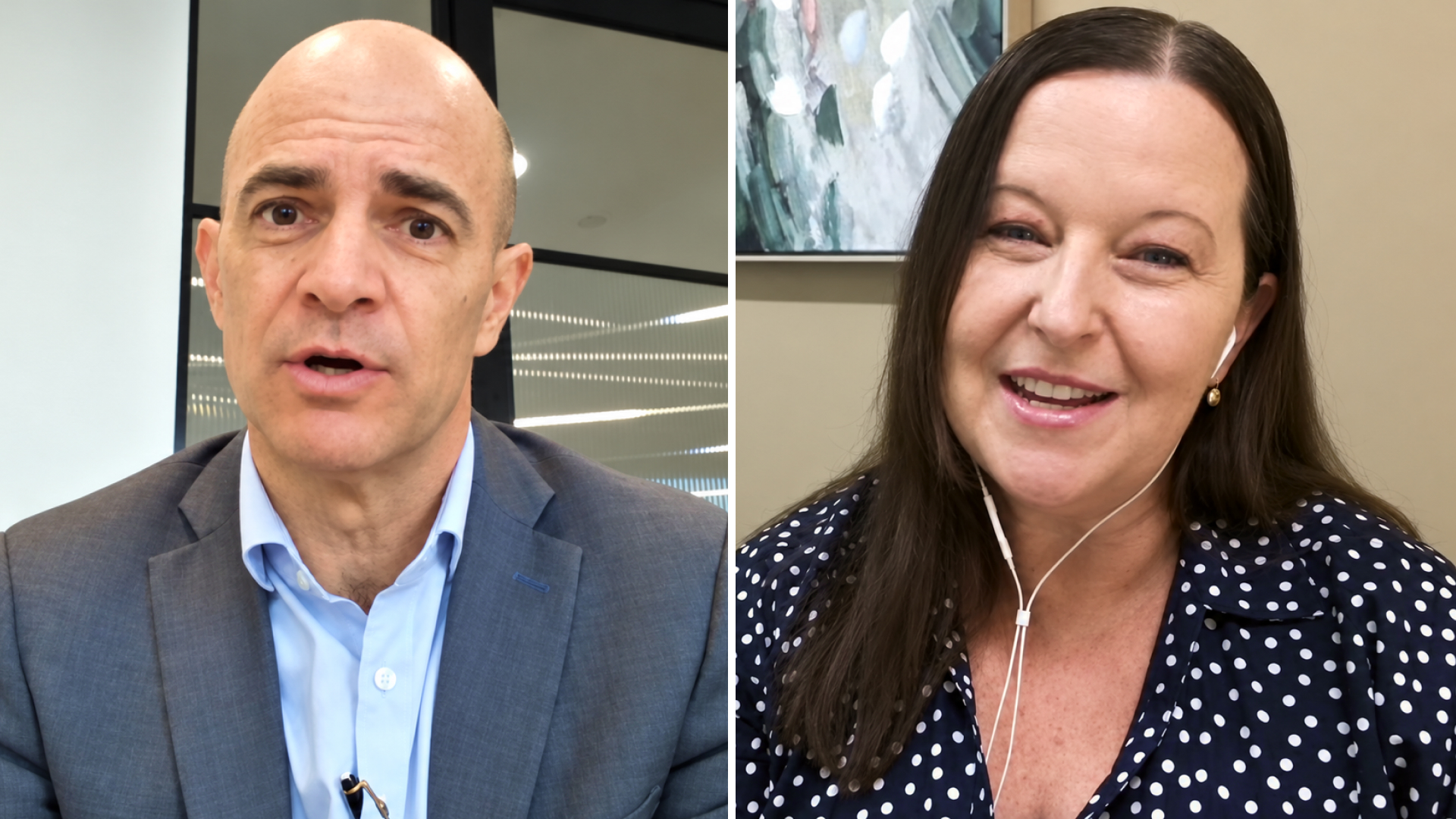 Koda Capital's Sebastian Ferrando and Infocus's Rebecca Hurford