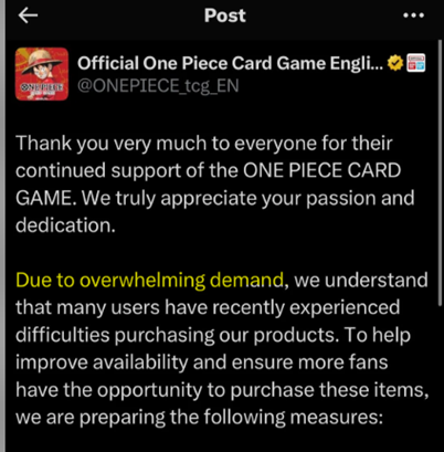 (One Piece Official TCG X - <a href=