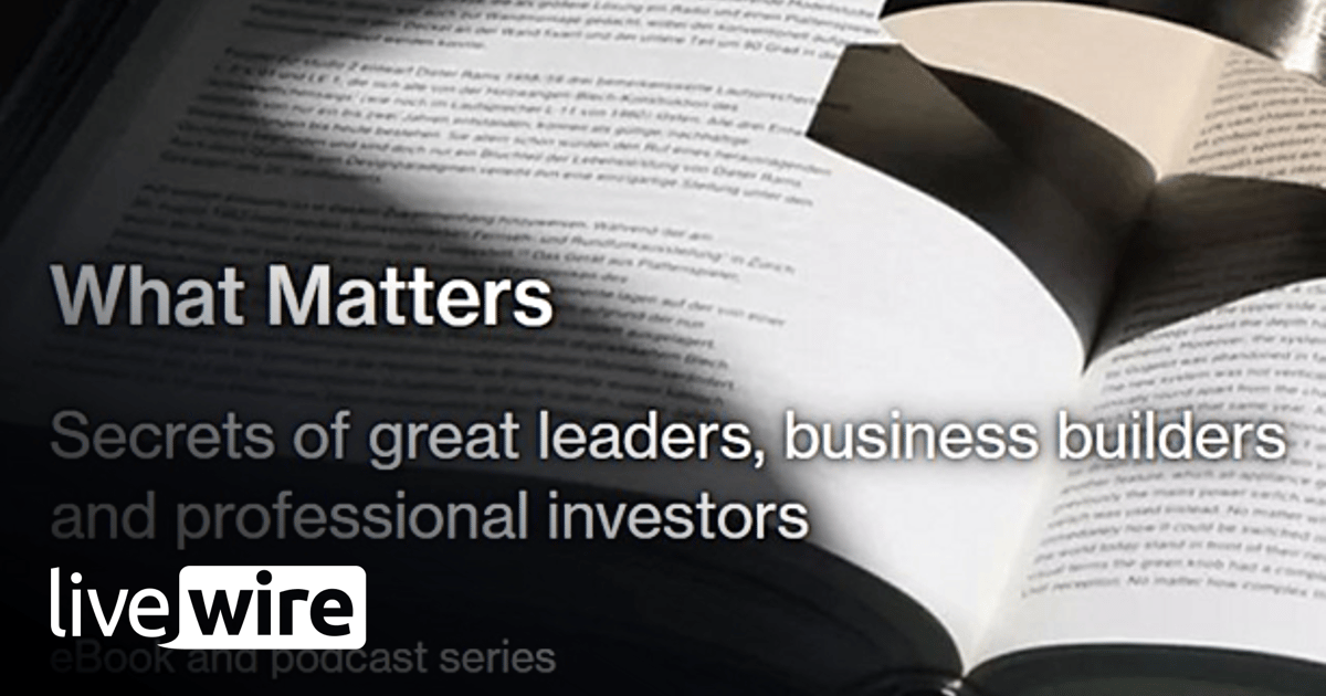This is What Matters: Part 1 - Reflections - Andrew Pridham | Livewire
